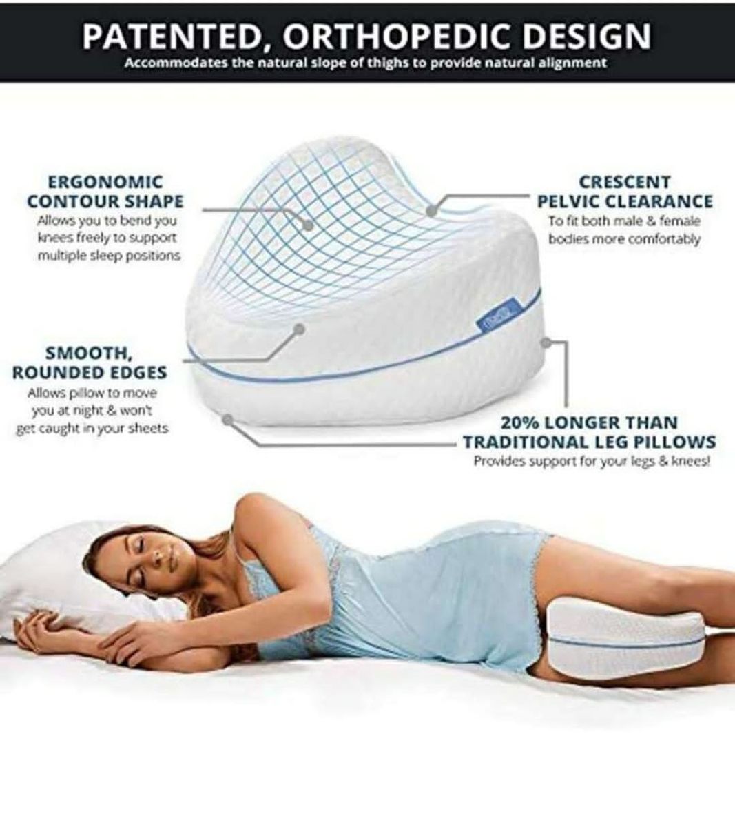 Leg Pillow Sleeping Orthopedic Sciatica