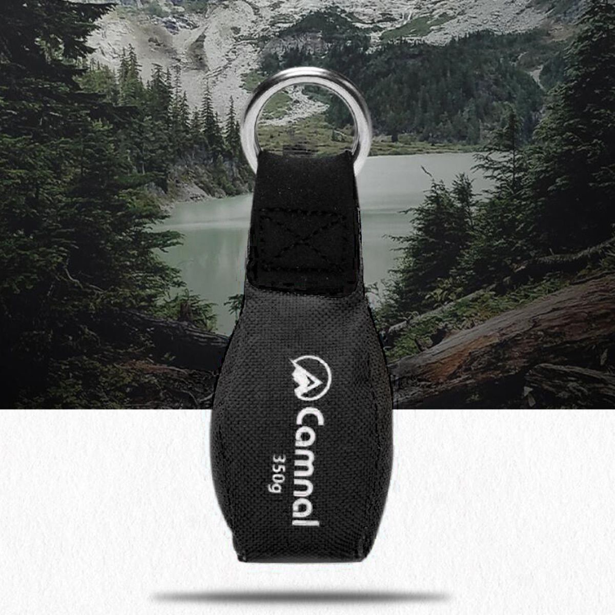 Rock Climbing Arborist Throw Weight Bag Pouch, 350g Tree Black