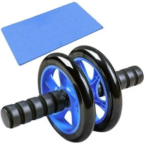 Ab Roller With Kneeling Mat Double Wheel
