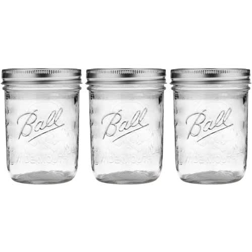 Decorative Glass Jar - 3packs - 500ml