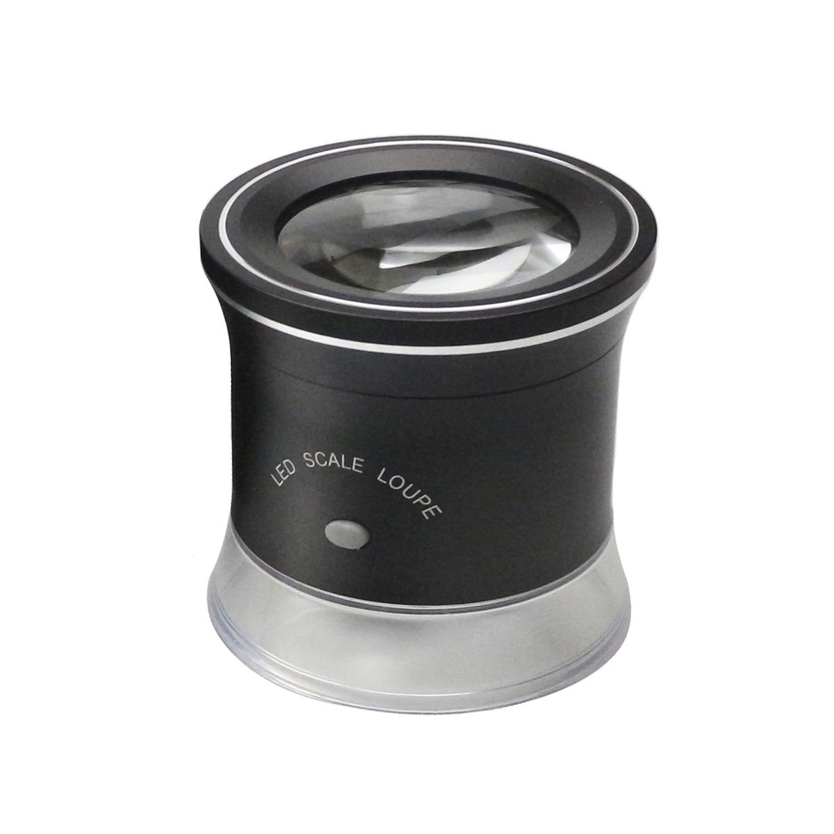 30X LED Scale Loupe Illuminated Magnifier With 6 White 3 UV