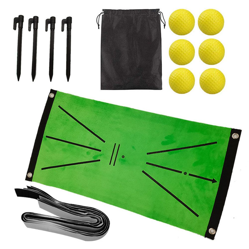 Golf Hitting Mat For Swing Detection Batting Portable Golf