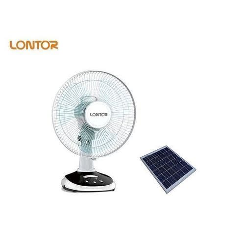 Rechargeable Table Fan With Solar Panel Board