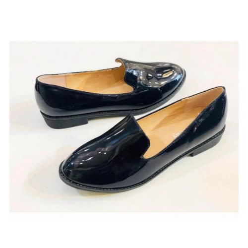 Patent Leather Female Office Comfortable Black Shoe