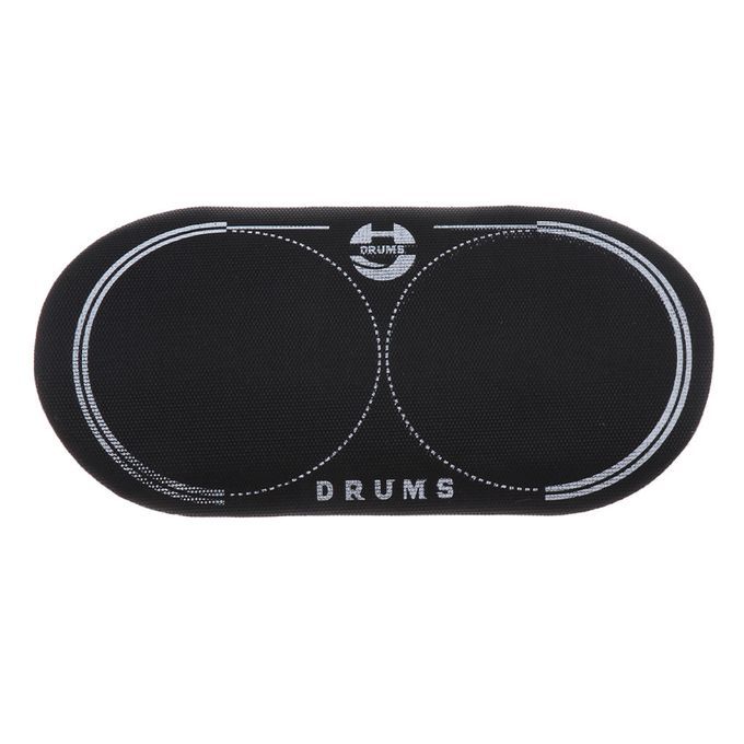 2pcs Double Pedal Patch For Bass Kick Drum Parts 128x65cm Black