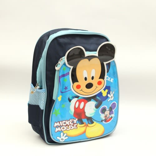 Mickey Mouse Cartoon School Bag For Kids -Navy Blue - (26cm*13cm*32cm)