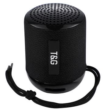 Tg129c Bluetooth Speaker Phone Holder Fm Card Subwoofer Wireless Music Box - Black