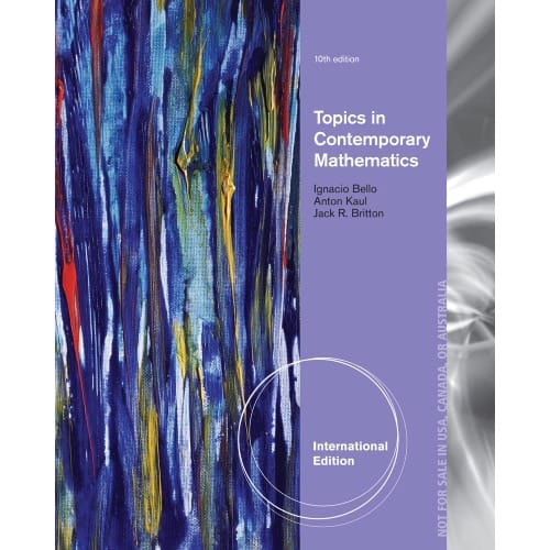 Topics In Contemporary Mathematics, International Edition