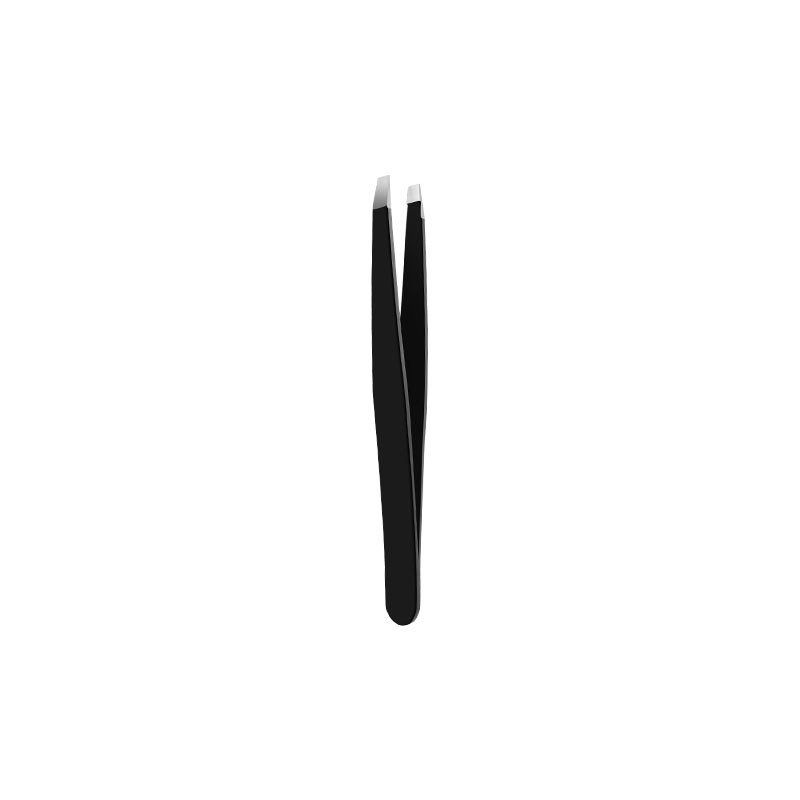 Stainless Steel Eyebrow Tweezers Black Flat Hairs Puller Beauty Makeup Tool пинцет для ресниц Pince A Epiler пинцет для бровей-Oblique Head