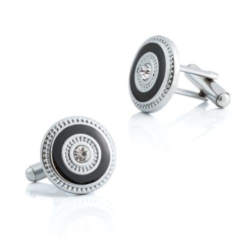 Classic Design Men's Shirt Cufflinks - Black