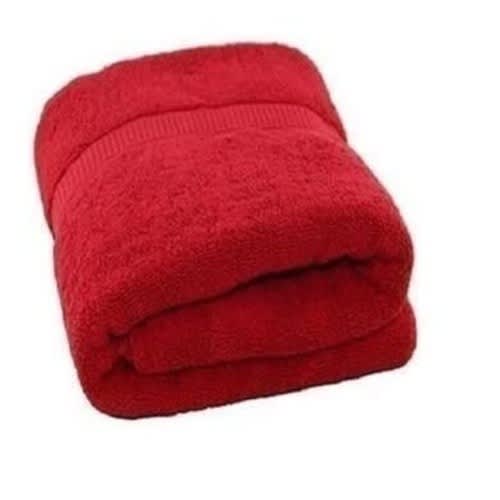 2 Large Bath Towel- Red