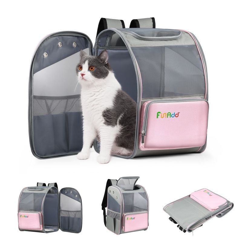 Fold Breathable Pet Backpack Outdoor Shoulders Cat Bag