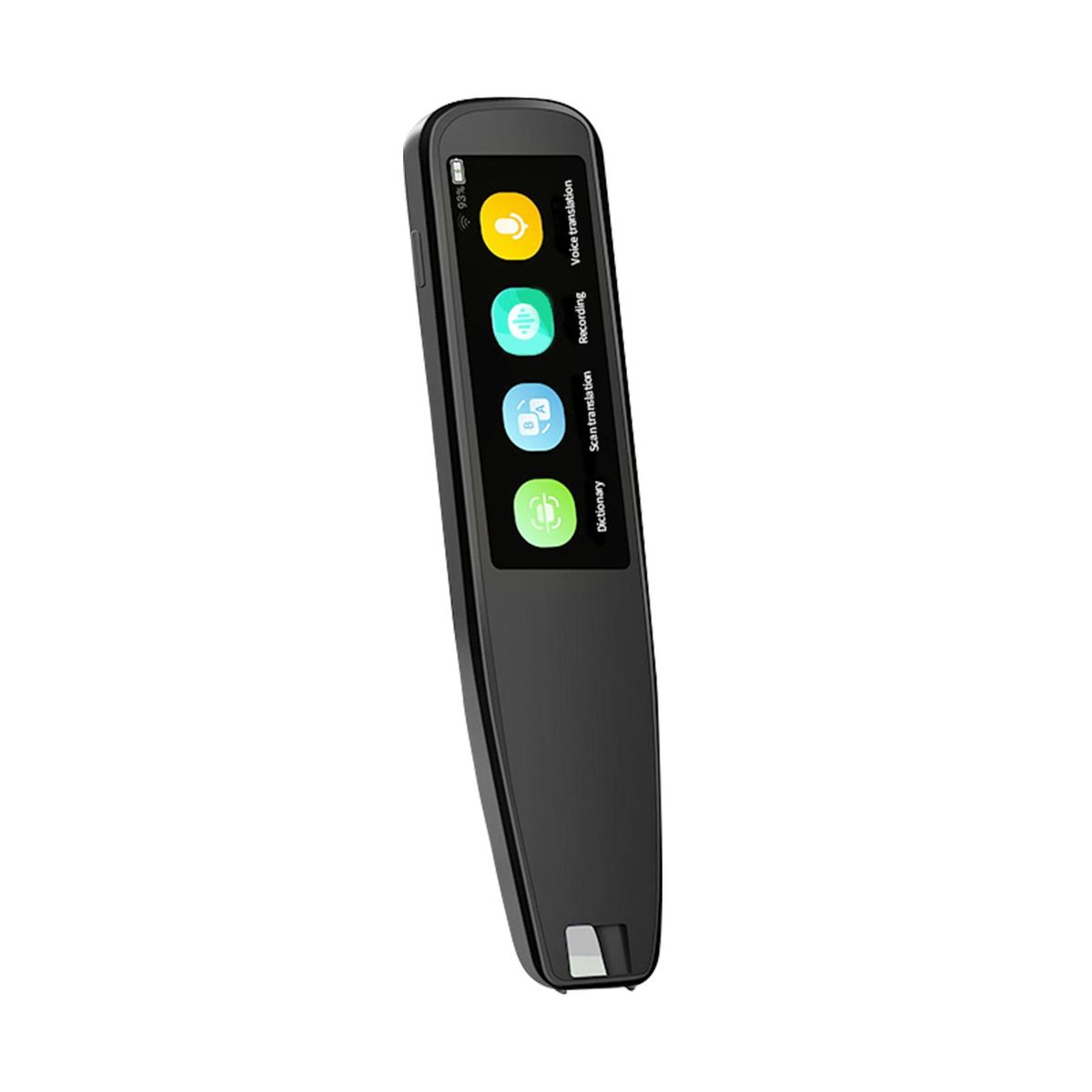 DOSMONO Dictionary Translation Pen Scanner Text Scanning Reading Translator Device Multilingual Scanner WiFi/Hotspot Connection/Offline Recording Pen Support 112 Languages Chinese/English/Japanese/Korean Voice Translation Recorder E-dictionary AI Function