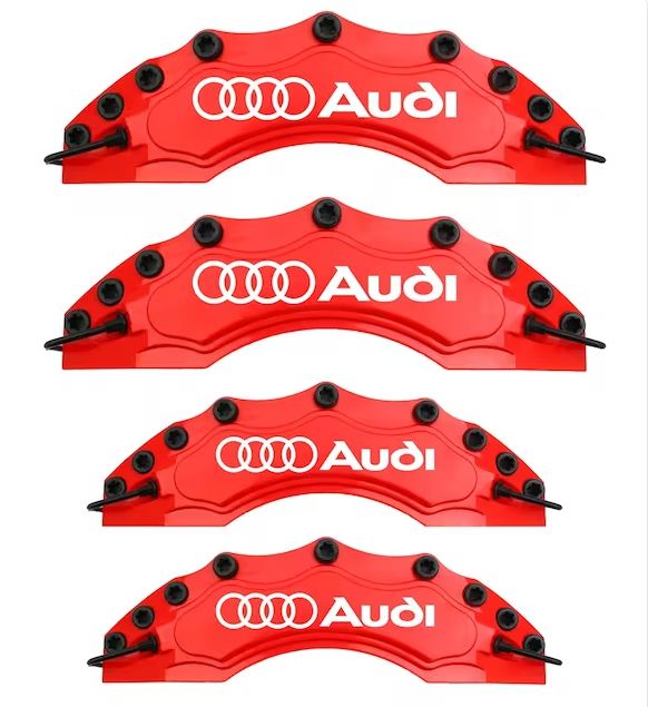 Caliper Covers - Red Brake Caliper Covers - 4 Pieces
