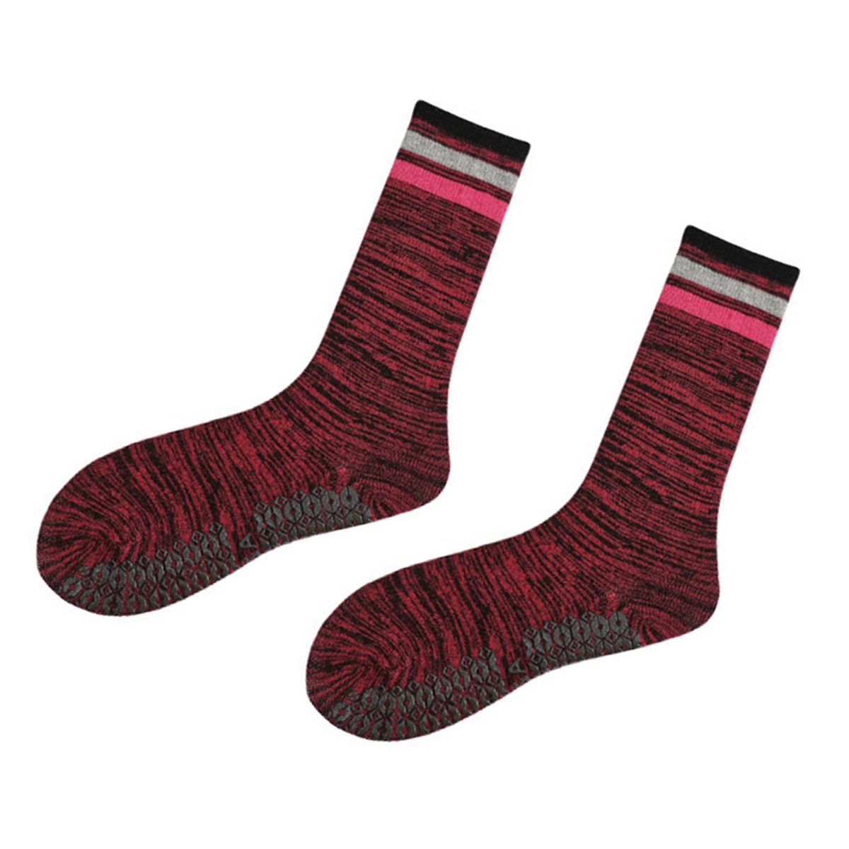 1 Pair Pilates Socks Autumn And Winter Long Yoga Socks Rose Red