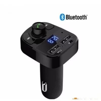 X8 Dual USB Bluetooth Car Charger & FM Transmitter