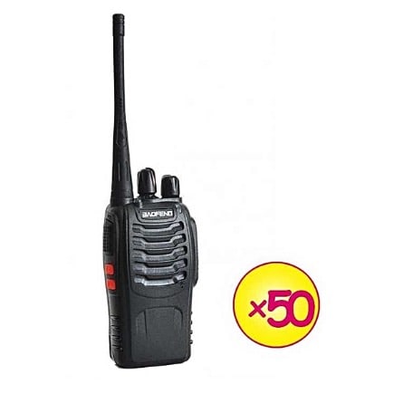 Two-way Radio Bf-888s Walkie Talkie Uhf 5w 16ch - 50 Pieces