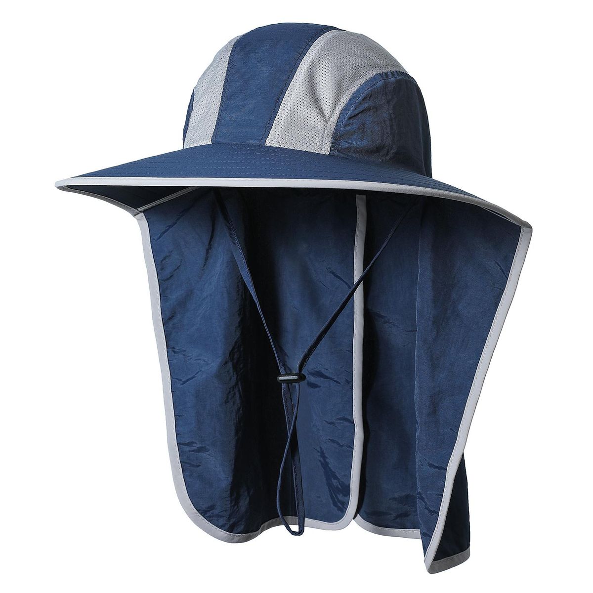 Wide Brim Sun Hat with Neck Flap Men Women UV Protection Sun Hat for Camping Hiking Fishing