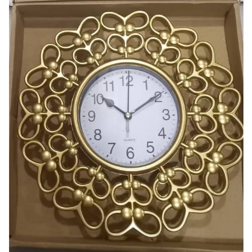 Decorative Antique Style Wall Clock For Living Room - Gold
