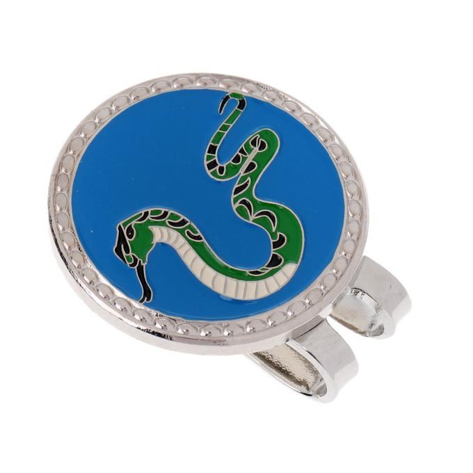 Portable Mini Chinese Zodiac Magnetic Golf Hat Clip With Ball Snake
