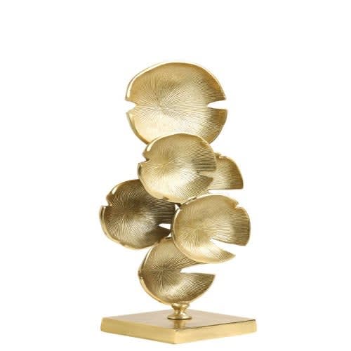 Abstract Circles Sculpture -Gold