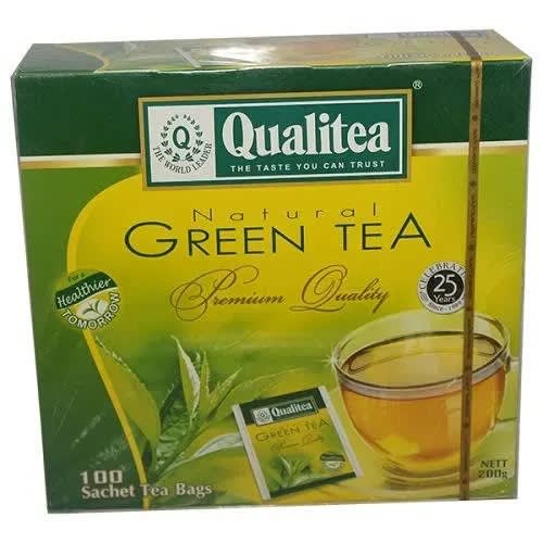 Qualitea - Pure Natural Green Tea - 100 Teabags
