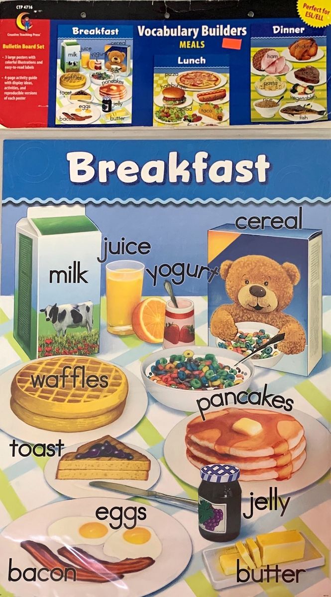 CREATIVE TEACHING PRESS: VOCABULARY BUILDERS MEALS