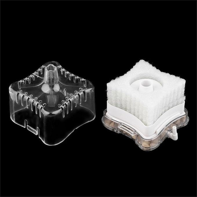 Aquarium Air Driven Biochemical Sponge Fish Tank Corner Filter Oxygen Pump