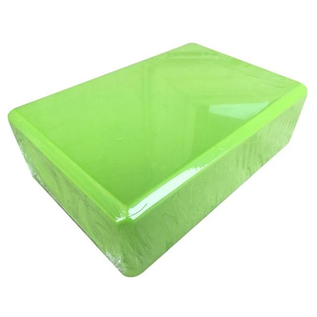 Gym Fitness Eva Fome Roller Yoga Cork Block Pilates Green