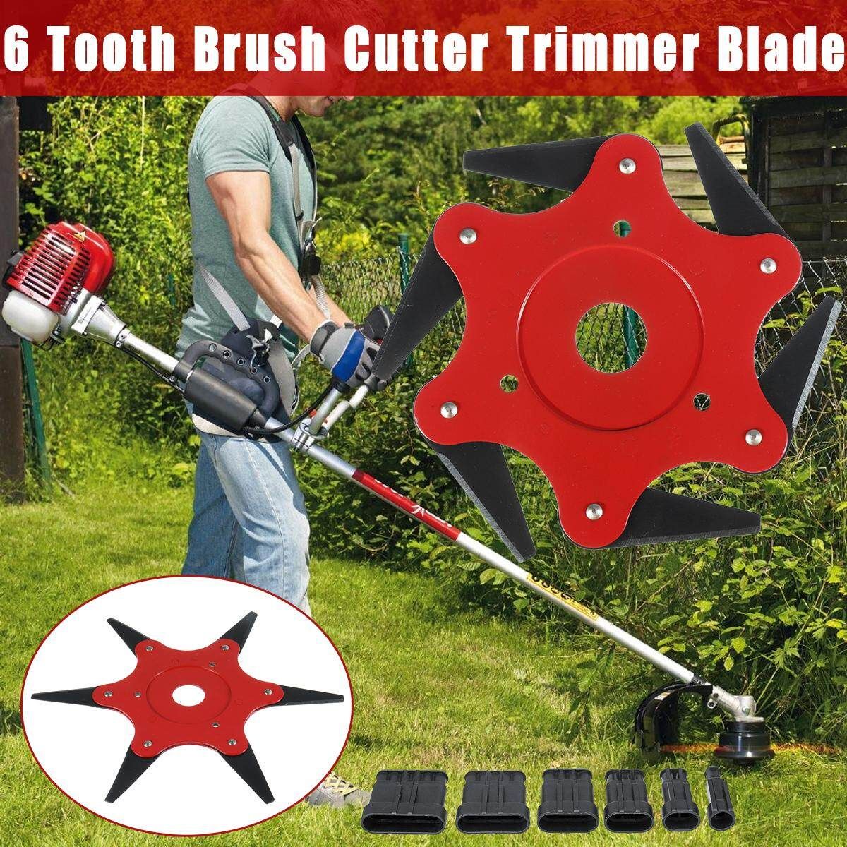 6 Tooth Brush Brushcutter Electric Trimmer Strimmer Mower Garden