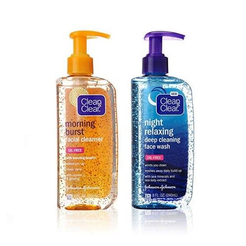 Morning Burst Facial Cleanser & Night Relaxing Wash -16 Fl Oz - 2bottles