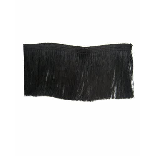 2 Yards 6" Tiny Thread Fringe - Black
