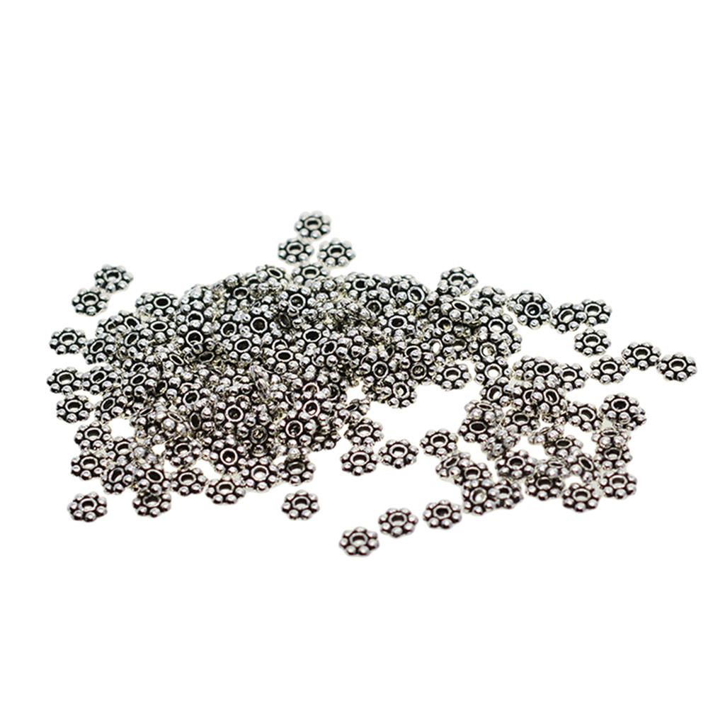 100 Spacer Bail Beads Tube Charms Pendants For Jewelry