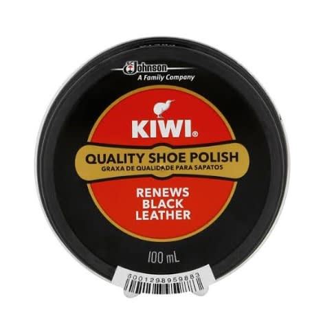 Black leather shoe polish  100ml