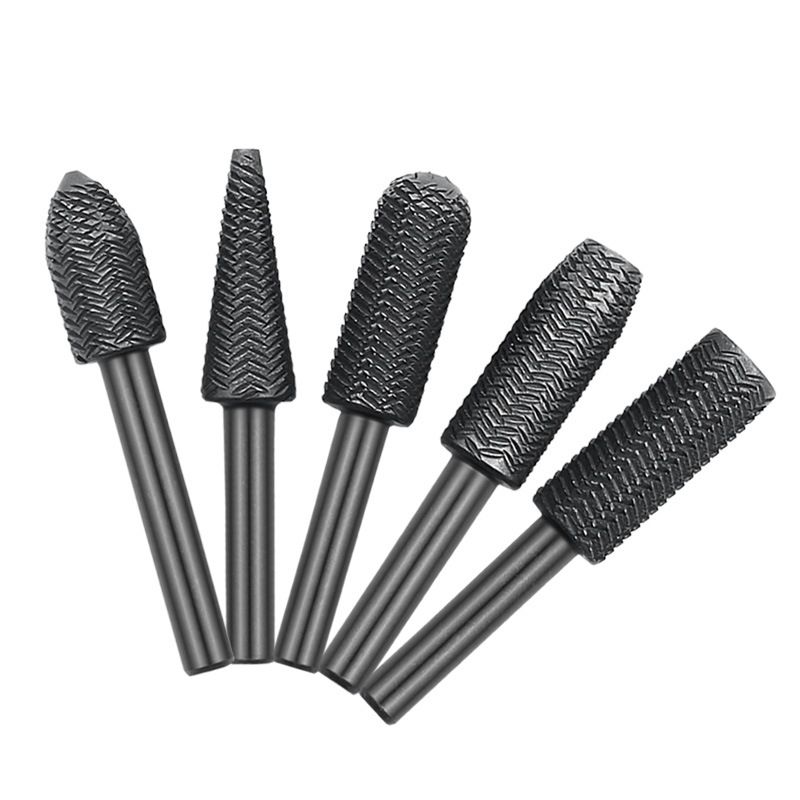 5-piece Set Of Rotary Steel File Special-shaped File