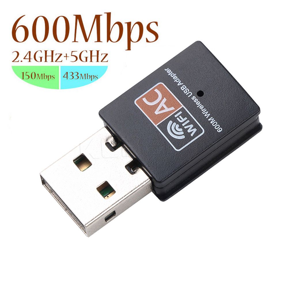 USB Wifi Adapter 5.8GHz+2.4GHz Wi-fi Receiver High Speed