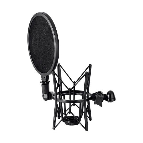 Studio Mic Pop Filter And Shock Mount For Large Diaphram Condenser Mics