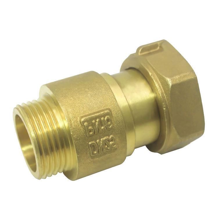 DN15 Copper Loose Joint Reducing Check Valve Anti-Air Rotation Anti-Backflow Check Valve 4 Points 6 Points Water Meter Front Check Valve