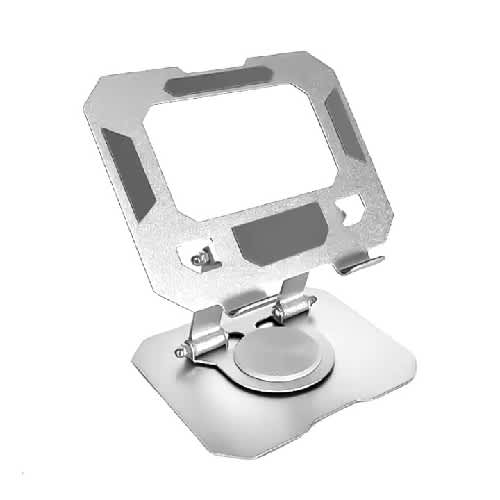 Foldable Phone Holder Stand Silver 360&deg; Rotatable