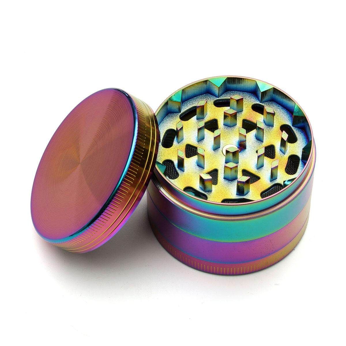 Cool Colourful Metal Zinc Alloy Grinder Smoking Crusher Spice Muller Pipe Accessories Herb Grinder 50mm