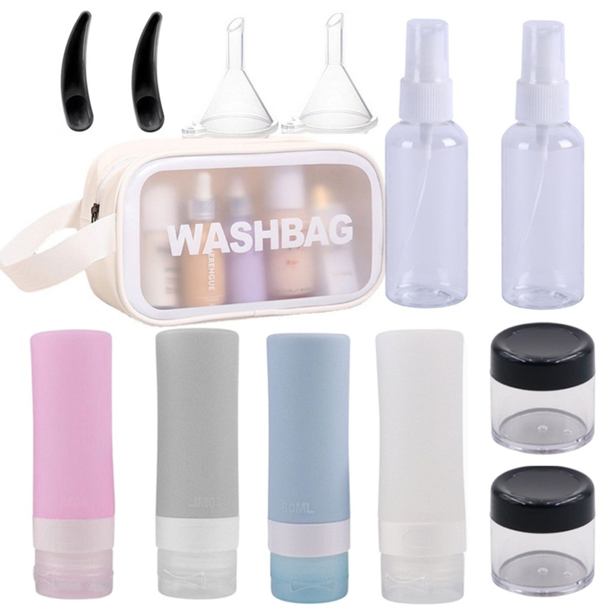 Portable Travel Toiletry Set Washing Storage Bag Filling