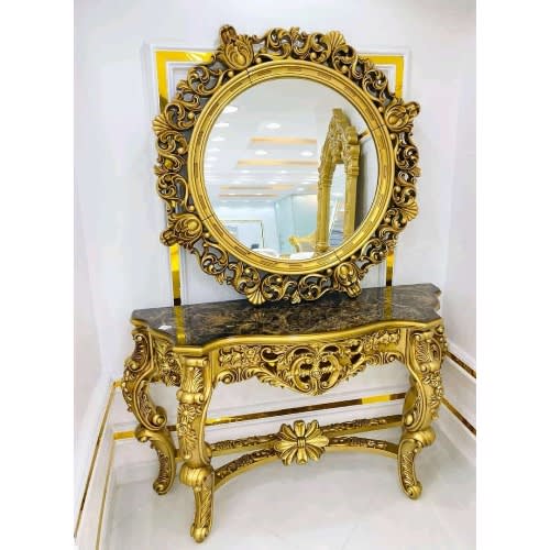 Wooden Mirror Console - 4Ft &times; 4Ft