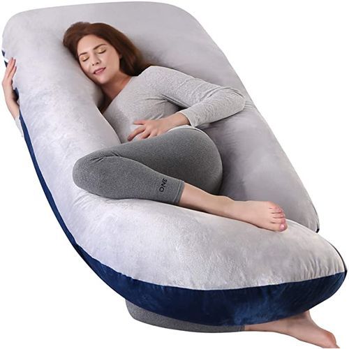 Maternity/Pregnancy Pillow - Navy & Grey