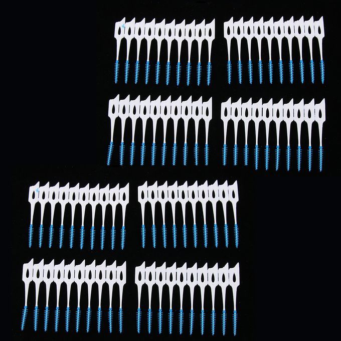 80pcs Silicone Interdental Brush Tooth Flossing Oral Dental Hygiene