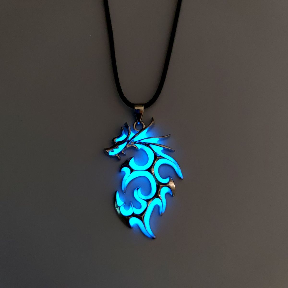 Luminous Fire Dragon Pendant Necklace Glow In Dark
