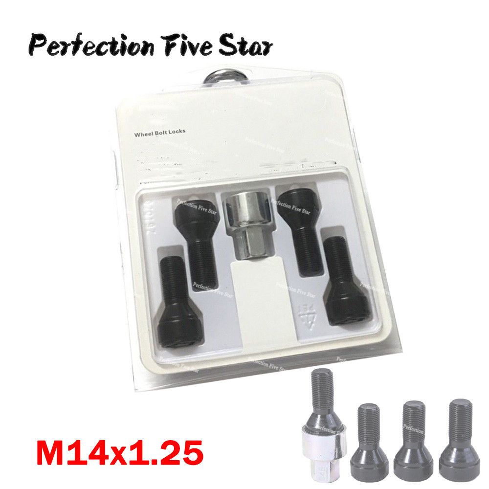 Set M14x1.25 Wheel Bolt Locks 36136792851 For Bmw X3 X5 X6