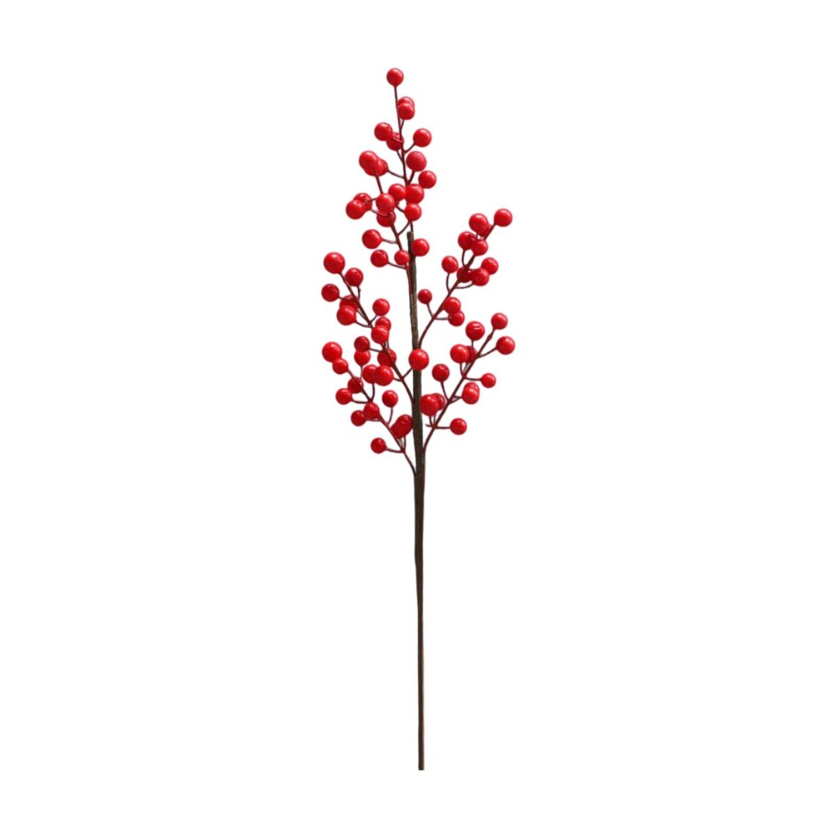 Simulation Red Fruit Fake Plant Realistic Christmas Holly