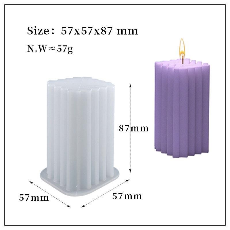 DIY rectangular candle silicone mold 3D art super easy to demonstrate handmade candle making resin mold for wedding home decoration