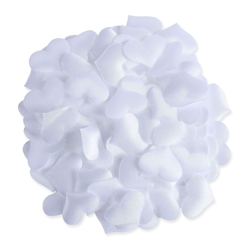 100pcs/lot Love Heart Shaped Sponge Petal For Wedding Decorative Handmade DIY Petals Birthday Table Wedding Party Supplies White