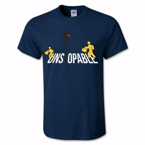 Unstoppable Printed T-shirt - Navy Blue